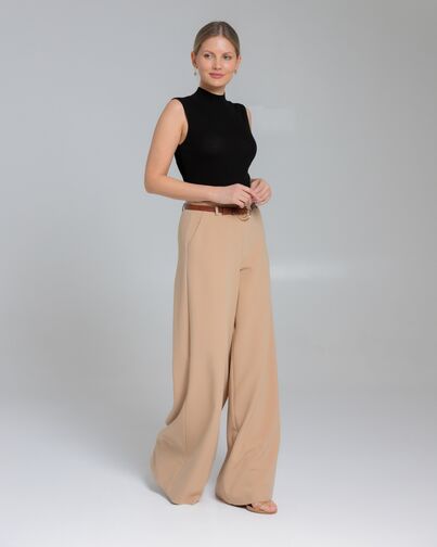 Брюки женские в бежевом цвете  -5377-308 BEIGE от SHN 