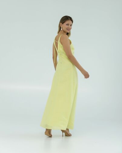 Льняное платье желтое от LW 