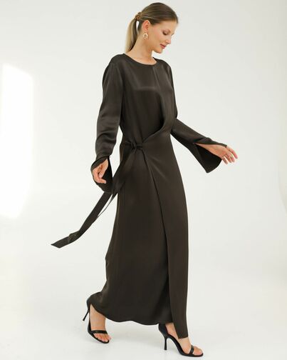 Платье цвета хаки - 025069 от LW 