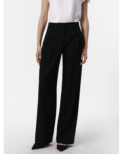 Брюки женские широкие со стрелками черные от Calista 