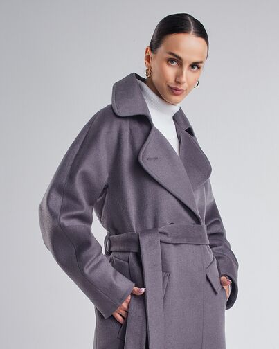 Пальто A084 Ворс Omega Никель от Doroteya 