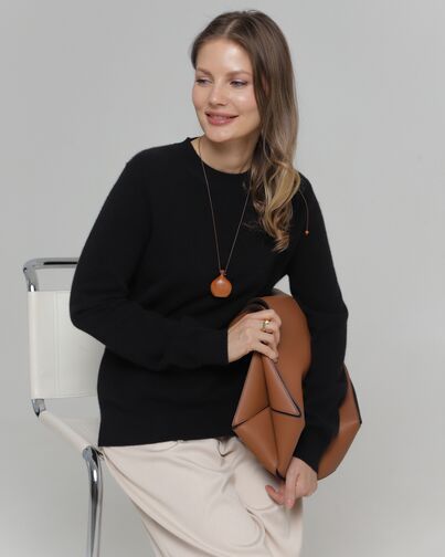 Джемпер из кашемира черный от byME 