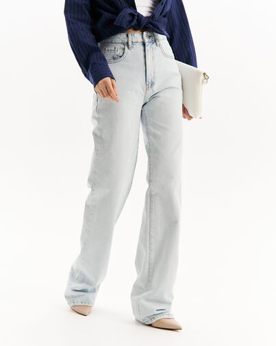 Джинсы женские голубые-32194 от  