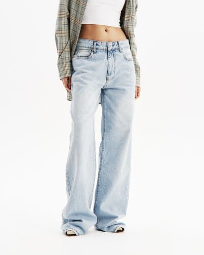 Джинсы женские голубые-32193-blue от  