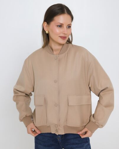 Бомбер облегченный бежевый - 565014 от LW 