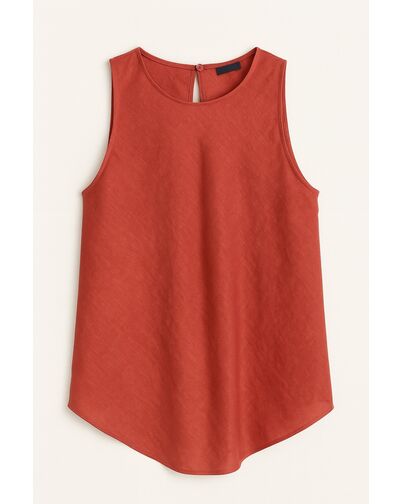 Женский топ изо льна кирпичного цвета-LW-375037 от LW 