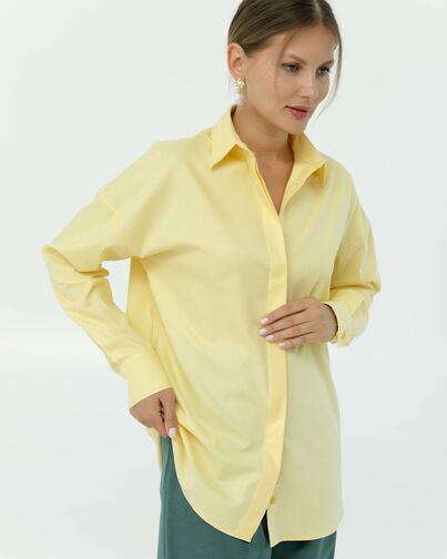 Рубашка из лиоцелла  желтая 8910 от byME 