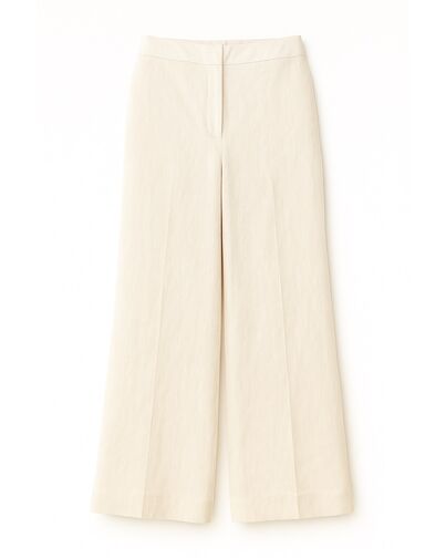 Брюки льняные цвет экрю-135043 от LW 