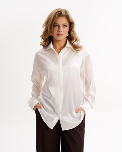 Женская рубашка из шелка-9014 от byME 