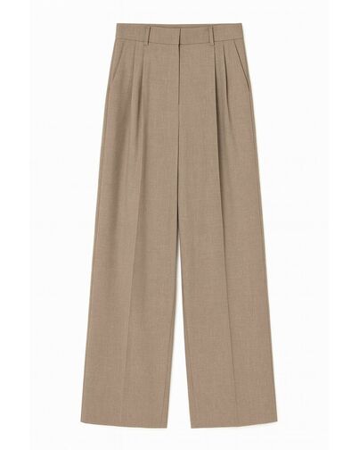 Женские брюки  тёмно-бежевые  MS5307 от  