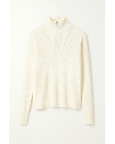 Джемпер молочный из шерсти мериноса-30W3329 от byME 