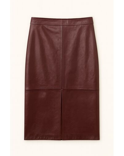 Юбка женская цвет бургунди-MS5806 от  