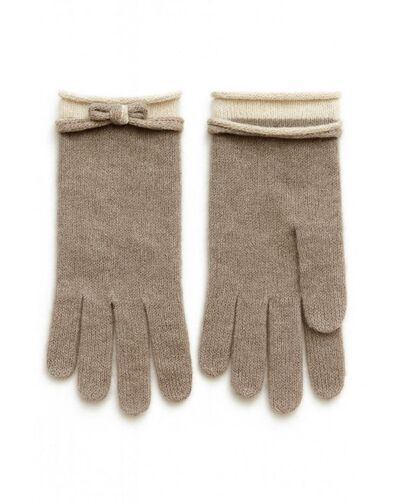Перчатки из кашемира-S1302-cappuccino от byME 