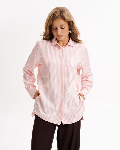 Женская рубашка из конопли и вискозы-9026 от byME 