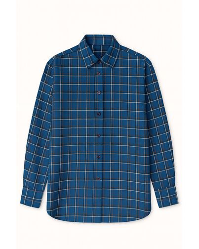 Женская рубашка фланелевая из хлопка-9032 от byME 