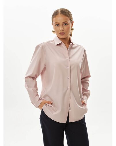 Женская рубашка в пудровом цвете-9038 от byME 