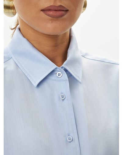 Женская рубашка голубая-9040 от byME 