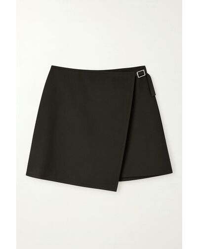 Женская юбка с добавлением шерсти  035061 тёмно-коричневая от LW 