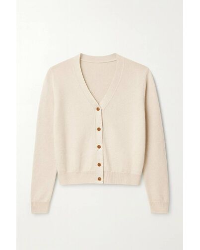 Кардиган из шерсти кремовый LWWN-206049 от LW 