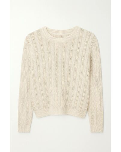 Джемпер кремовый из шерсти и кашемира LWWN-346047 от LW 