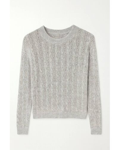 Джемпер светло-серый из шерсти и кашемира LWWN-346047 от LW 