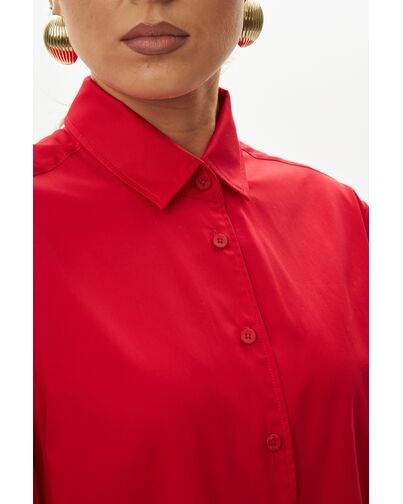 Женская рубашка красная-9042 от byME 