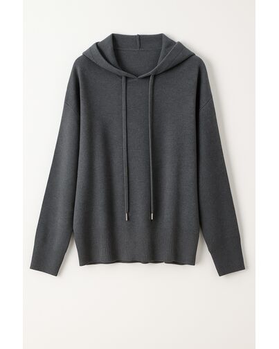 Джемпер  с капюшоном из хлопка в сером цвете MQ060 от  