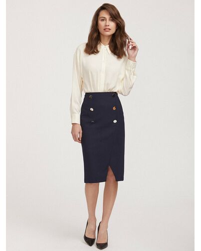 Эластичная юбка с пуговицами от byME 
