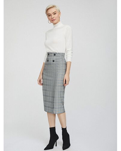 Юбка облегающего кроя с принтом от byME 