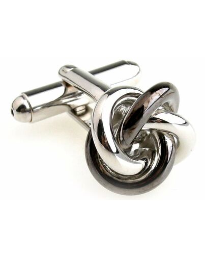 Запонки серебристо-черные - 56539 от  