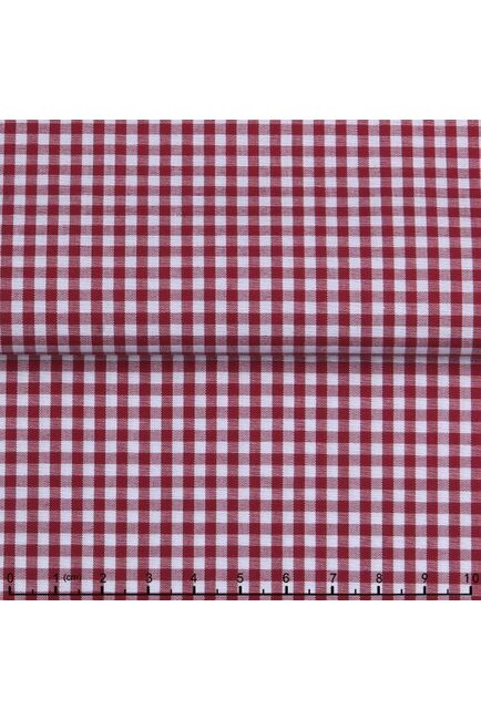 Женская рубашка под запонки красная с белым воротником и манжетами - 7018 от DoubleCuff 