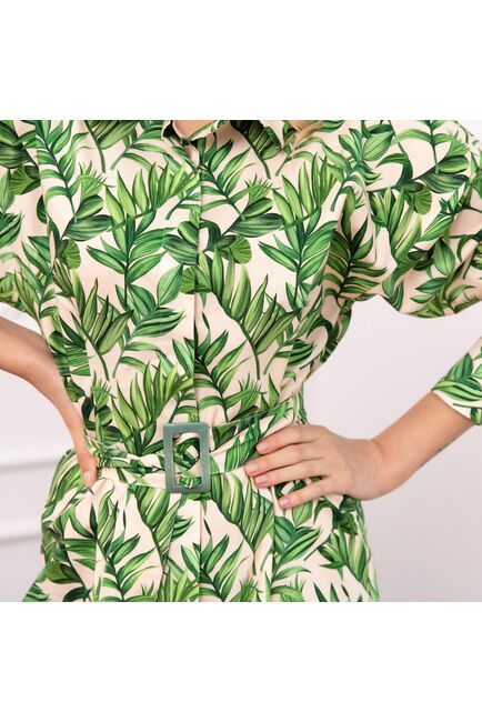 Платье тропический принт листья - 7817 от DoubleCuff 