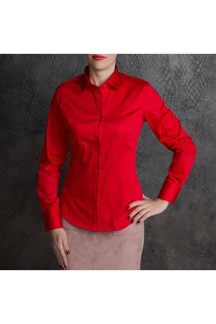 Красная женская рубашка - 7148 от Tonelli 