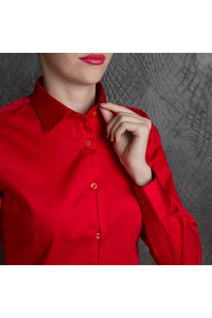 Красная женская рубашка - 7148 от Tonelli 