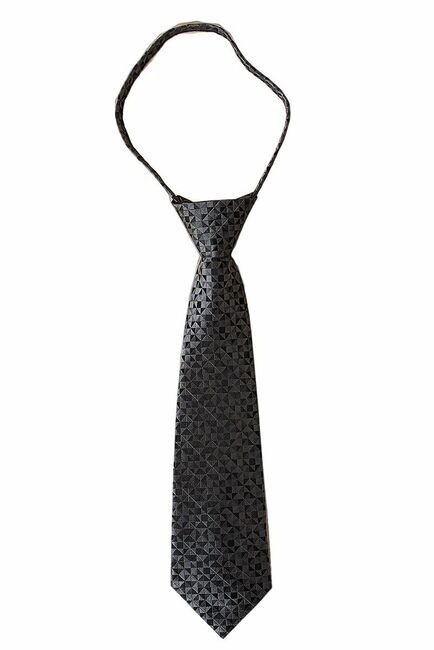 Галстук детский синий в горох - 13 от  