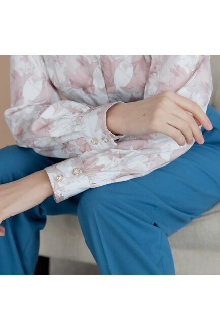 Женская рубашка с объемным рукавом  - 7951 от byME 