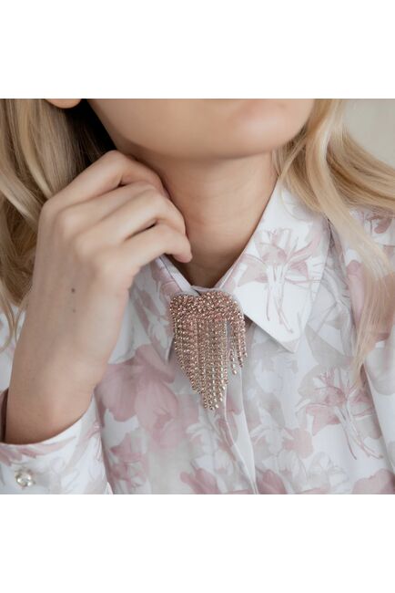 Женская рубашка с объемным рукавом  - 7951 от byME 