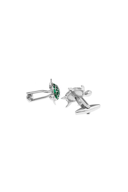 Запонки черепашки бутылочного цвета- 165761 от  