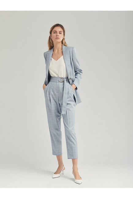 Брюки женские с защипами и поясом от byME 