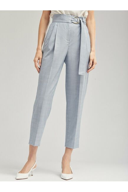 Брюки женские с защипами и поясом от byME 