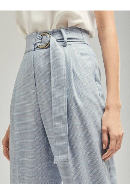 Брюки женские с защипами и поясом от byME 