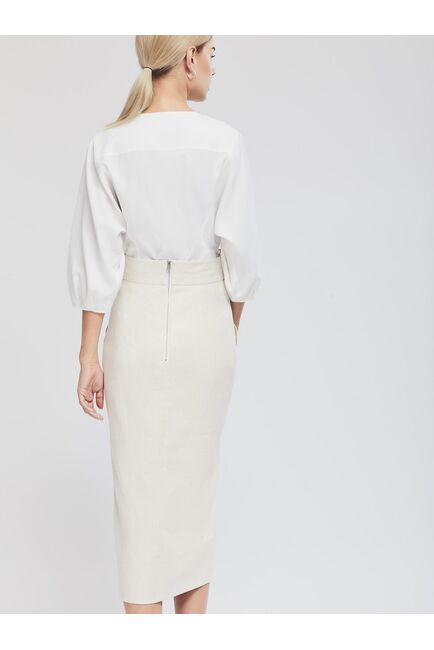 Юбка миди с разрезом от byME 