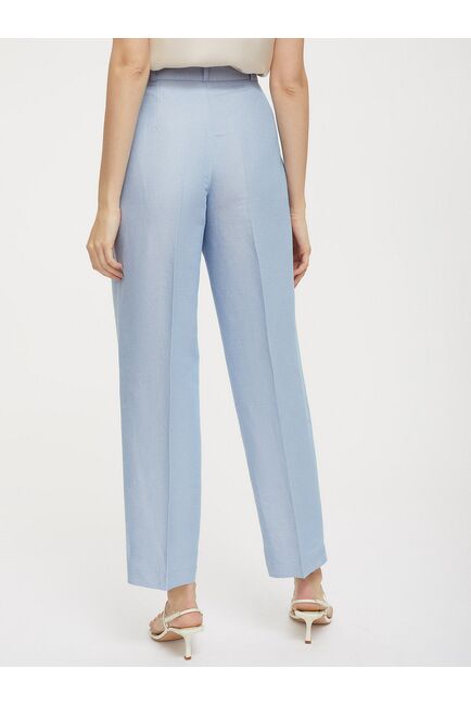 Льняные брюки с защипами от byME 