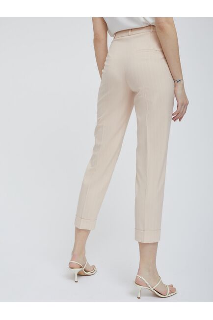 Укороченные брюки в полоску от ByME 