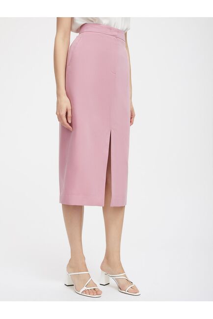 Юбка из тенсела с разрезом от byME 