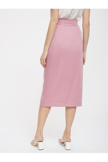 Юбка из тенсела с разрезом от byME 