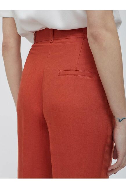 Льняные брюки с защипами от byME 