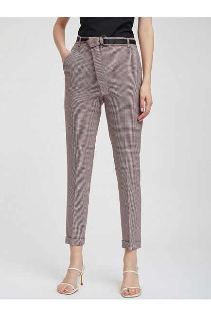 Брюки зауженного кроя с отворотами от ByME 