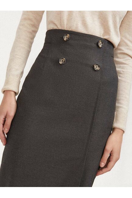 Юбка-карандаш с пуговицами CA-2660624-100 от byME 