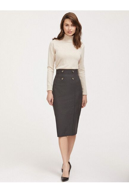 Юбка-карандаш с пуговицами CA-2660624-100 от byME 